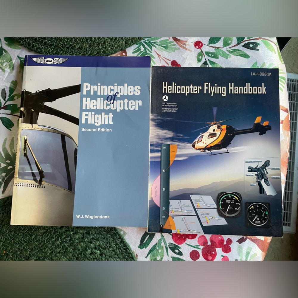 HELICOPTER FLYING TEXT BOOKS x2